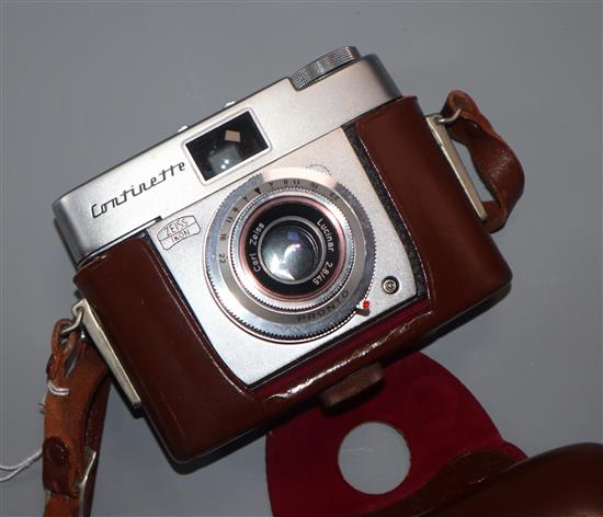 A Zeiss Contax IIIa camera